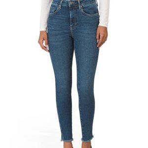 Jeans We the Free People High Rise  Frayed Hems Blue Jeans Size 28